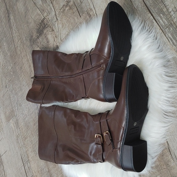 ARIZONA JEAN CO Denver Brown Knee High Boots. Size 8.5 - Picture 2 of 5